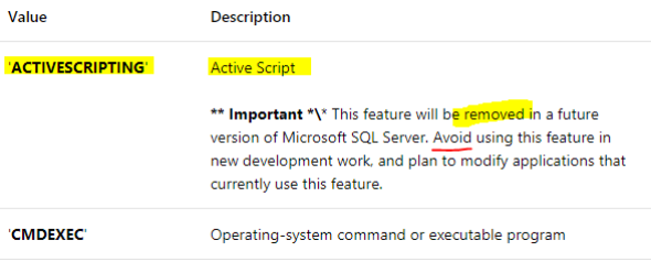 SQL Job ActiveScripting